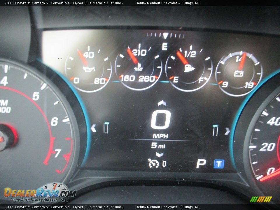 2016 Chevrolet Camaro SS Convertible Hyper Blue Metallic / Jet Black Photo #13
