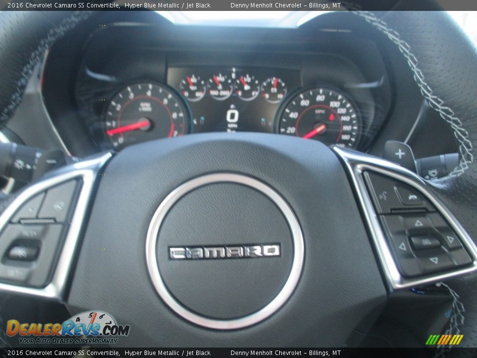 2016 Chevrolet Camaro SS Convertible Hyper Blue Metallic / Jet Black Photo #14
