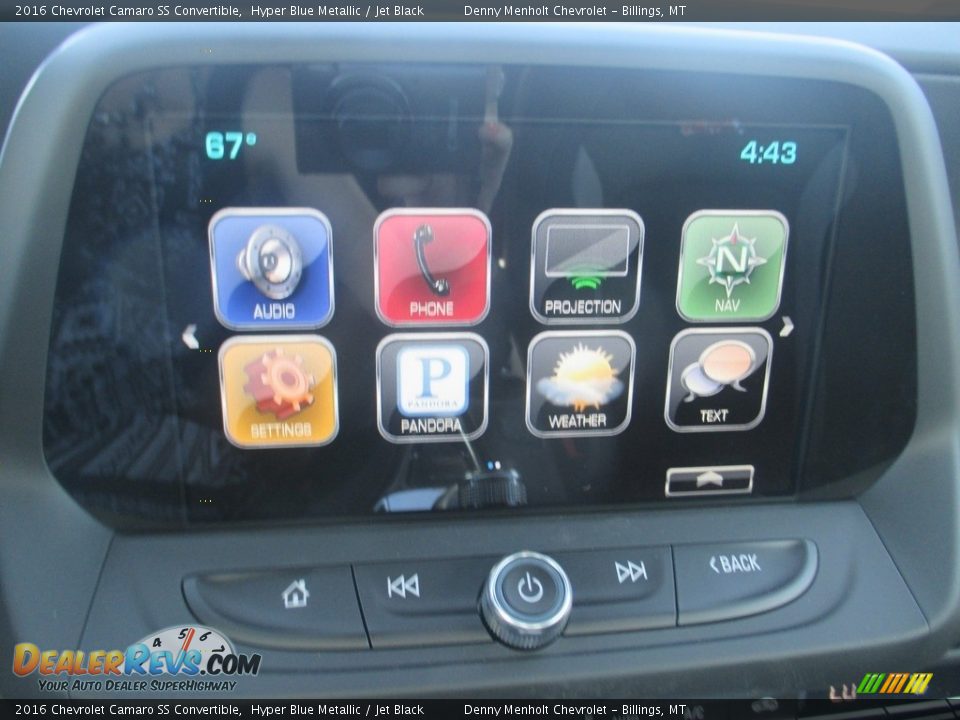 2016 Chevrolet Camaro SS Convertible Hyper Blue Metallic / Jet Black Photo #15