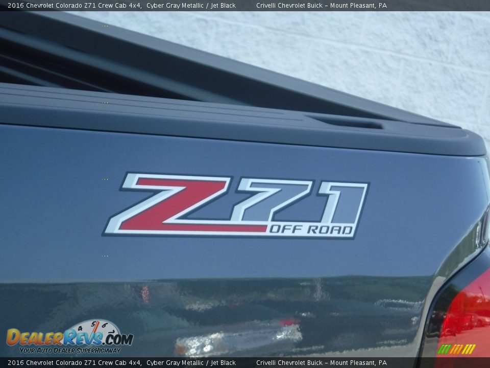 2016 Chevrolet Colorado Z71 Crew Cab 4x4 Cyber Gray Metallic / Jet Black Photo #4