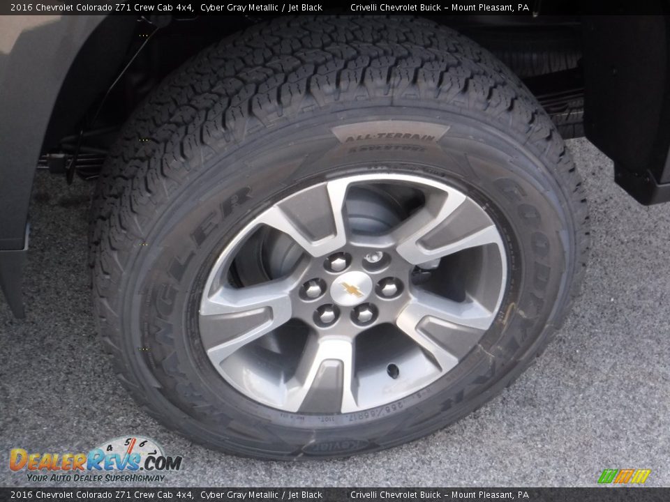 2016 Chevrolet Colorado Z71 Crew Cab 4x4 Cyber Gray Metallic / Jet Black Photo #5