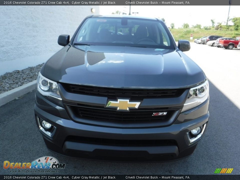 2016 Chevrolet Colorado Z71 Crew Cab 4x4 Cyber Gray Metallic / Jet Black Photo #6