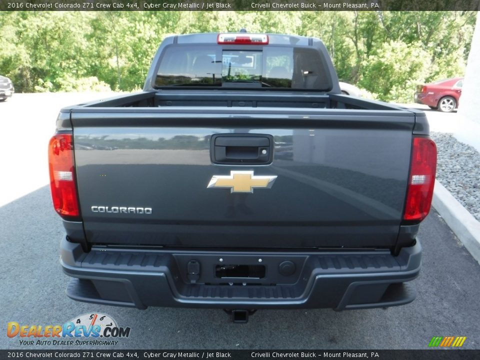 2016 Chevrolet Colorado Z71 Crew Cab 4x4 Cyber Gray Metallic / Jet Black Photo #8