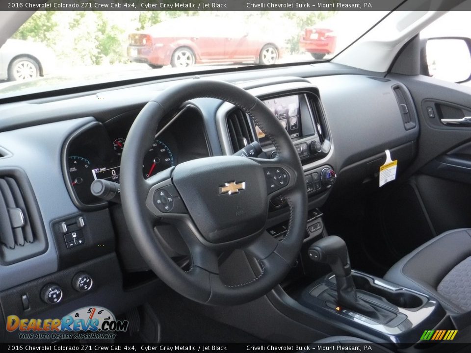 2016 Chevrolet Colorado Z71 Crew Cab 4x4 Cyber Gray Metallic / Jet Black Photo #10