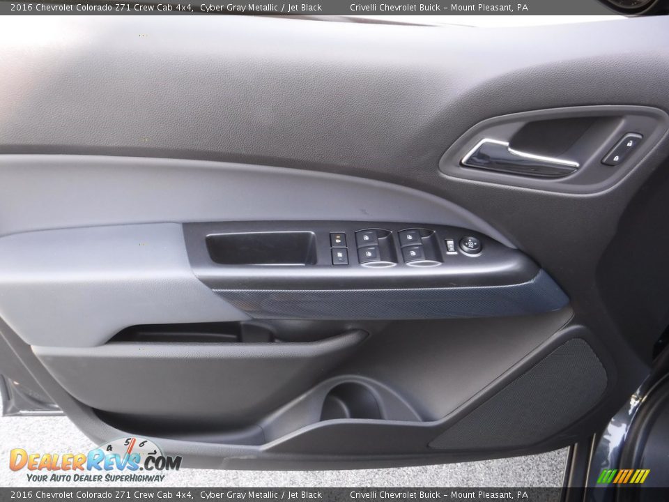 2016 Chevrolet Colorado Z71 Crew Cab 4x4 Cyber Gray Metallic / Jet Black Photo #12