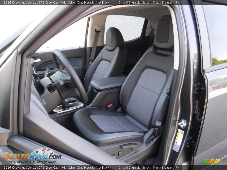 2016 Chevrolet Colorado Z71 Crew Cab 4x4 Cyber Gray Metallic / Jet Black Photo #13