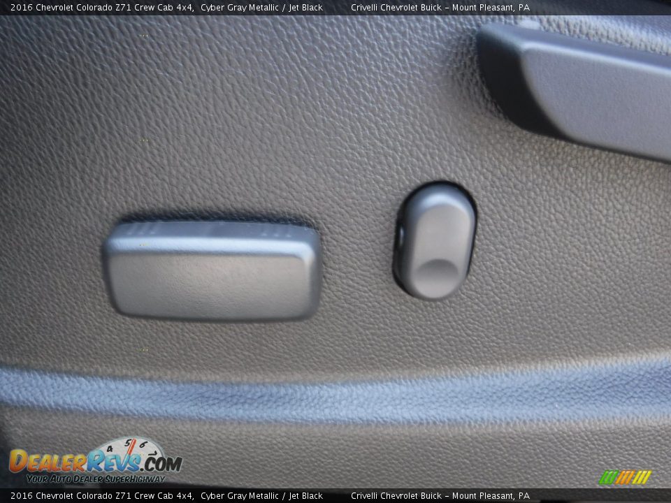 2016 Chevrolet Colorado Z71 Crew Cab 4x4 Cyber Gray Metallic / Jet Black Photo #14