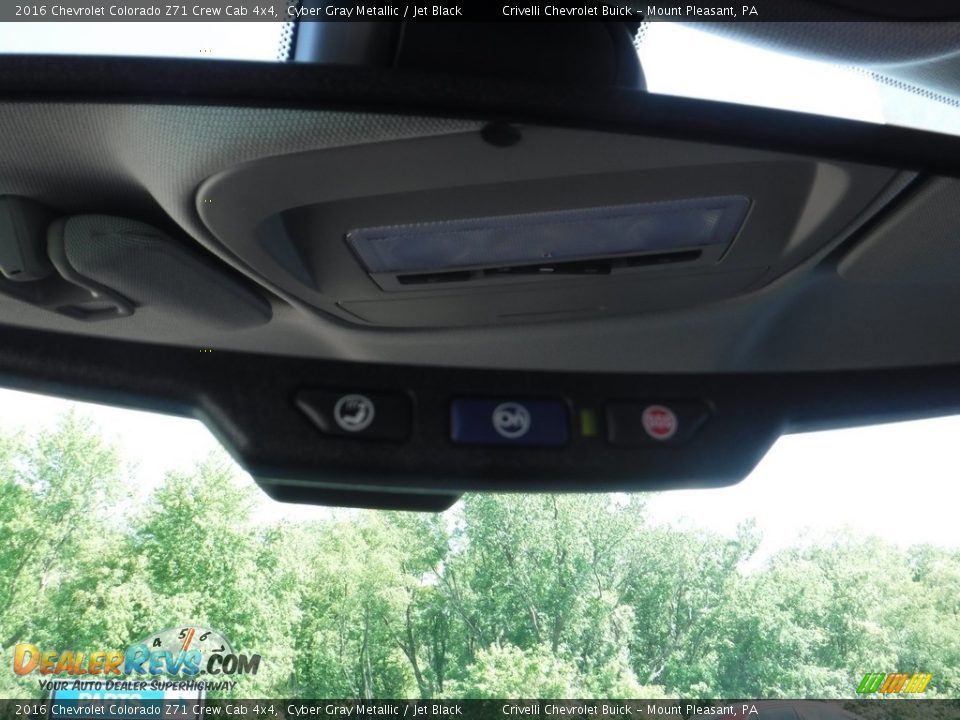 2016 Chevrolet Colorado Z71 Crew Cab 4x4 Cyber Gray Metallic / Jet Black Photo #16