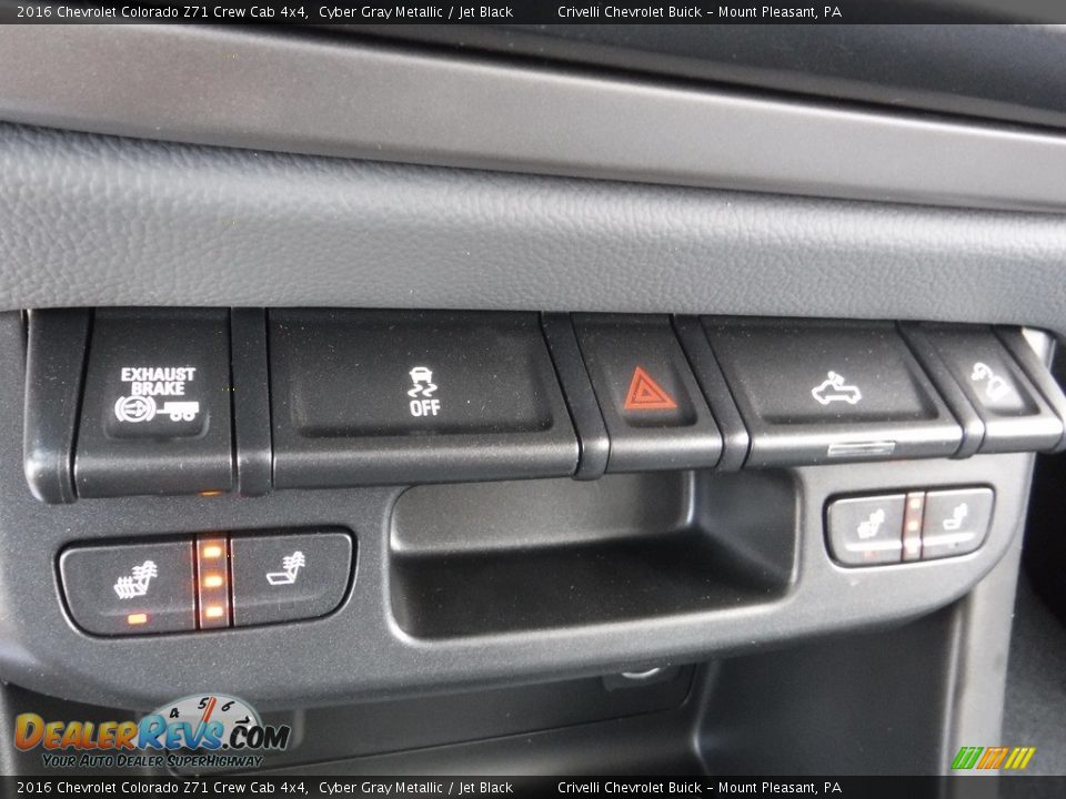 2016 Chevrolet Colorado Z71 Crew Cab 4x4 Cyber Gray Metallic / Jet Black Photo #19