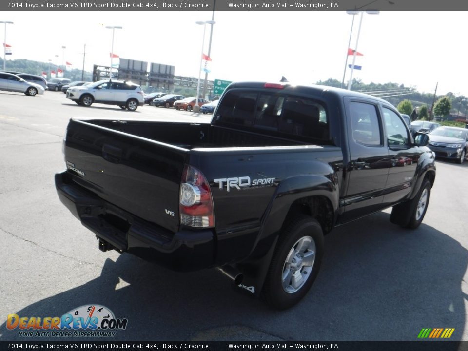 2014 Toyota Tacoma V6 TRD Sport Double Cab 4x4 Black / Graphite Photo #6