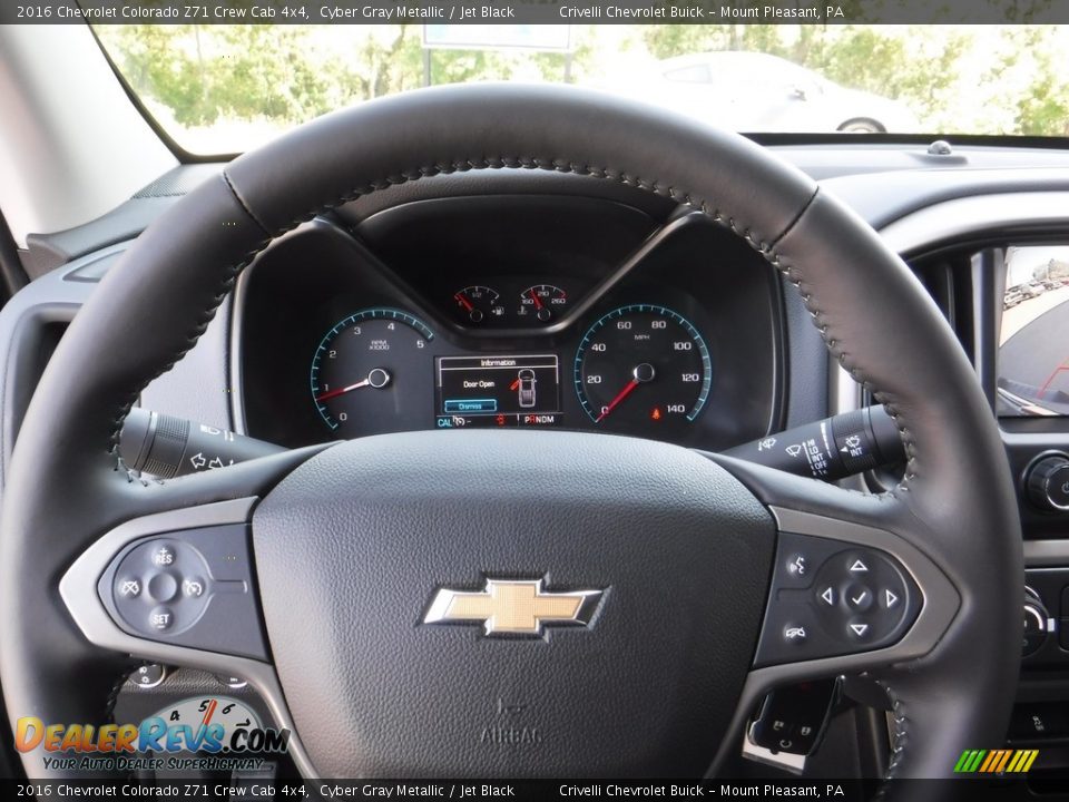 2016 Chevrolet Colorado Z71 Crew Cab 4x4 Cyber Gray Metallic / Jet Black Photo #20