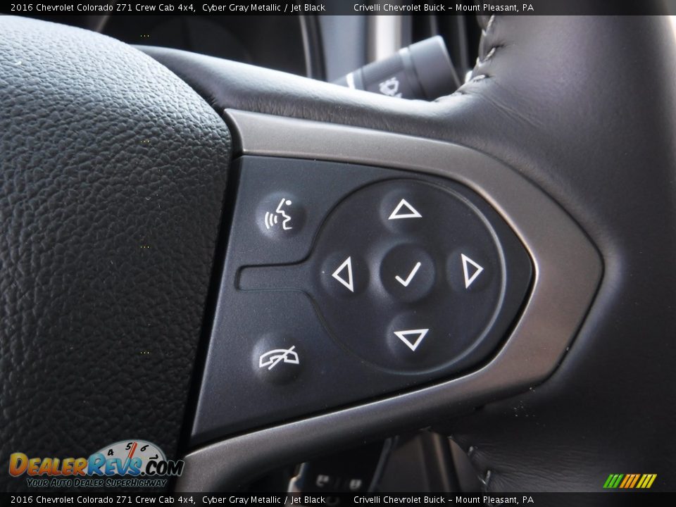 2016 Chevrolet Colorado Z71 Crew Cab 4x4 Cyber Gray Metallic / Jet Black Photo #21