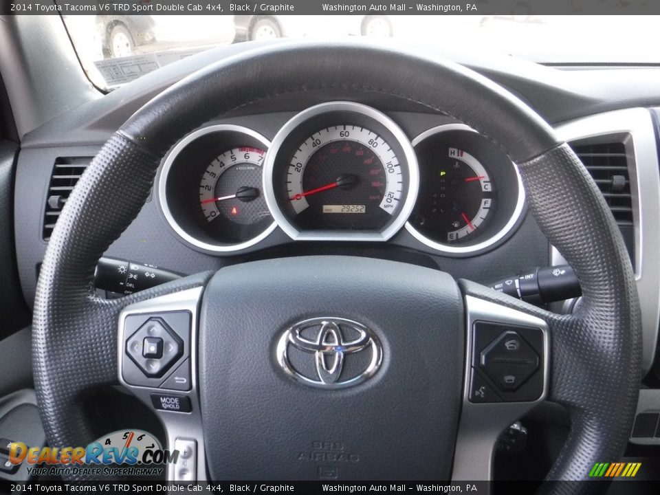 2014 Toyota Tacoma V6 TRD Sport Double Cab 4x4 Black / Graphite Photo #16