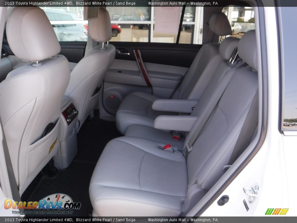 2013 Toyota Highlander Limited 4WD Blizzard White Pearl / Sand Beige Photo #26