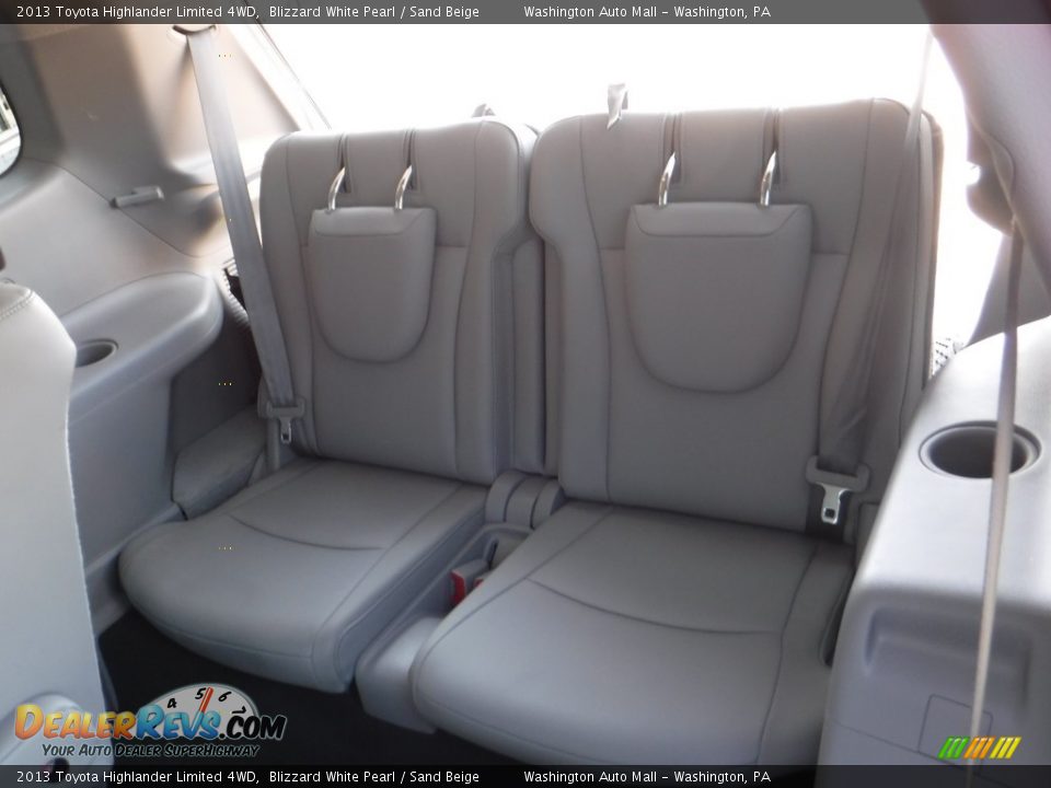 2013 Toyota Highlander Limited 4WD Blizzard White Pearl / Sand Beige Photo #27