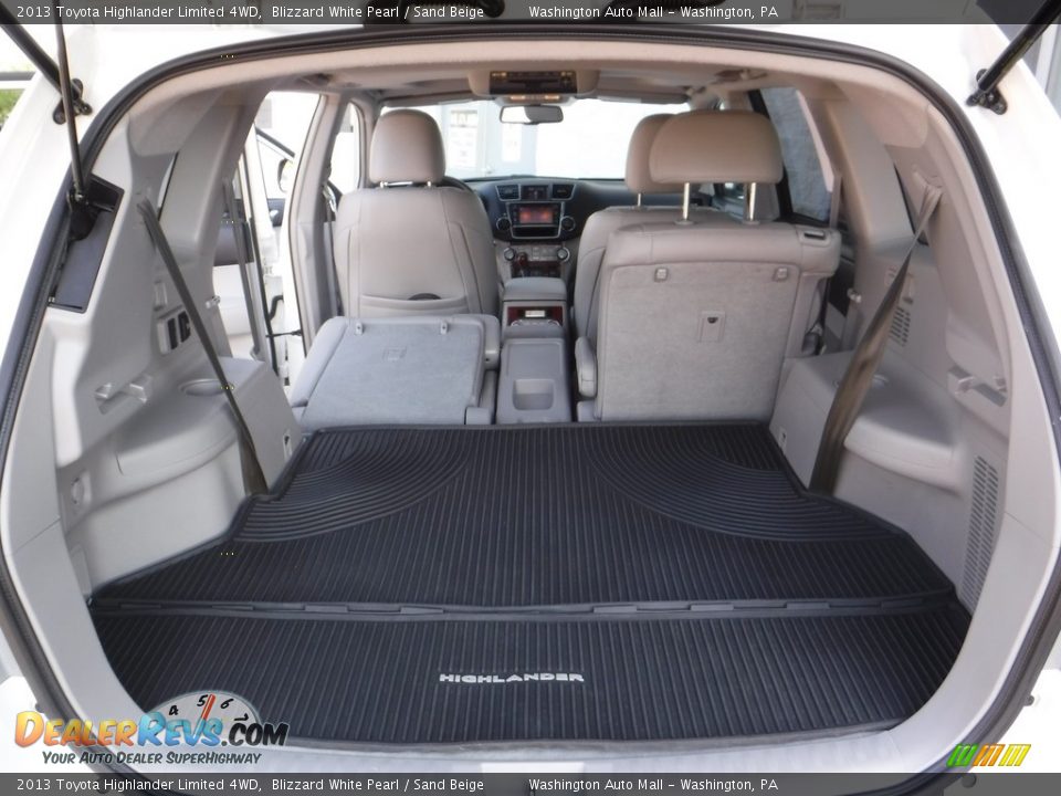 2013 Toyota Highlander Limited 4WD Blizzard White Pearl / Sand Beige Photo #28
