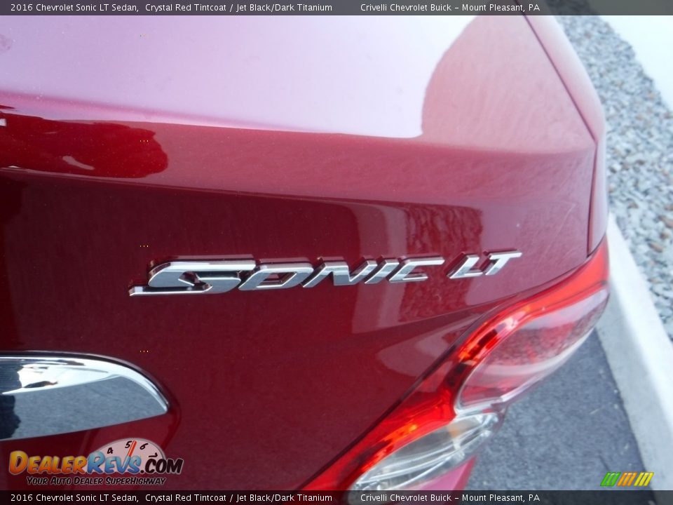 2016 Chevrolet Sonic LT Sedan Crystal Red Tintcoat / Jet Black/Dark Titanium Photo #7
