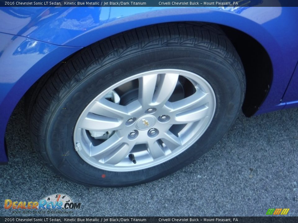 2016 Chevrolet Sonic LT Sedan Kinetic Blue Metallic / Jet Black/Dark Titanium Photo #3