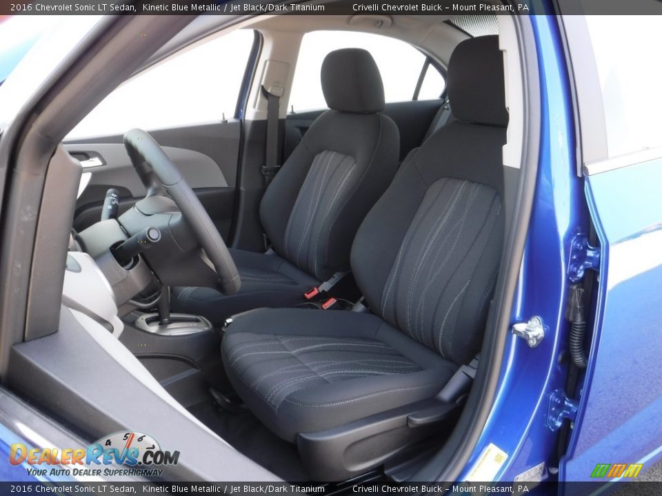 2016 Chevrolet Sonic LT Sedan Kinetic Blue Metallic / Jet Black/Dark Titanium Photo #10