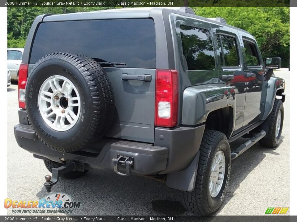 2008 Hummer H3 Boulder Gray Metallic / Ebony Black Photo #2