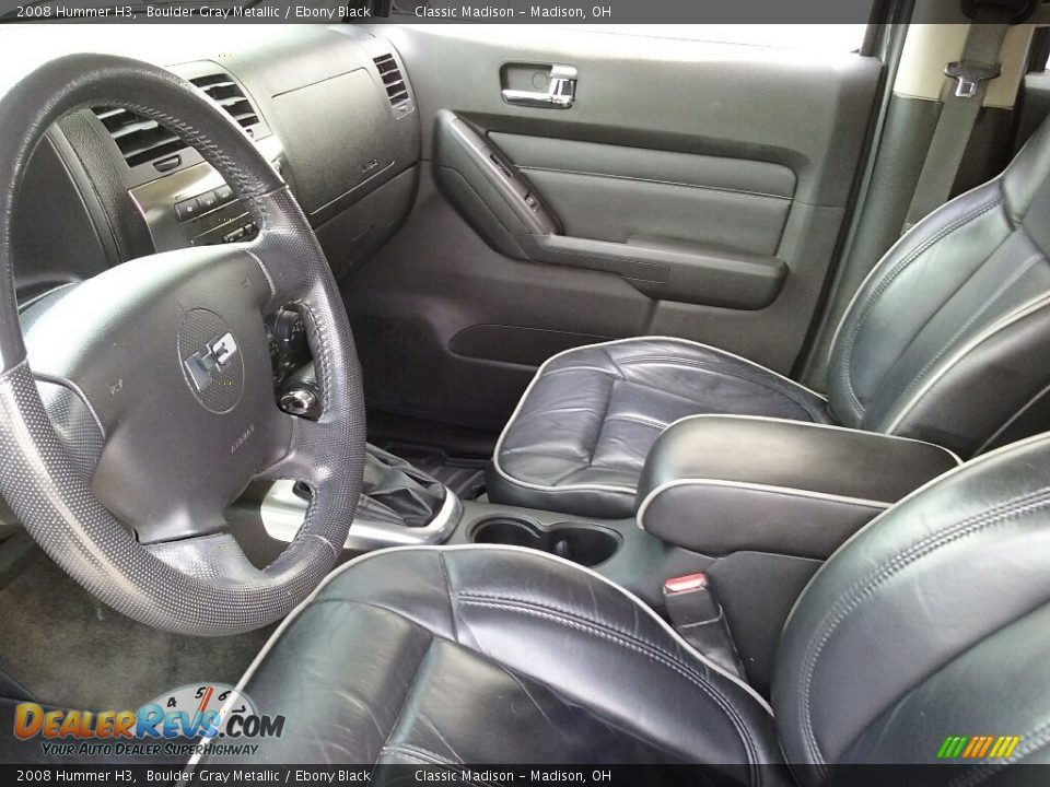 2008 Hummer H3 Boulder Gray Metallic / Ebony Black Photo #4