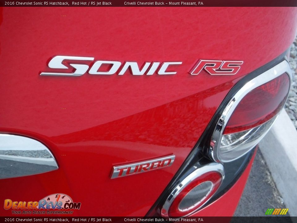 2016 Chevrolet Sonic RS Hatchback Red Hot / RS Jet Black Photo #8