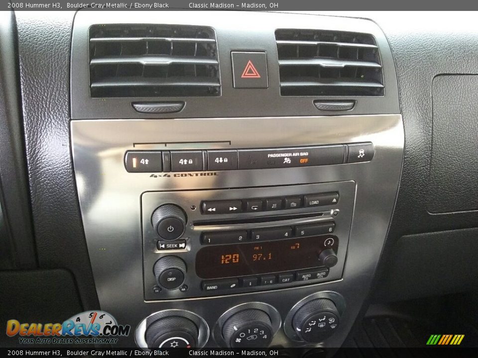 2008 Hummer H3 Boulder Gray Metallic / Ebony Black Photo #8