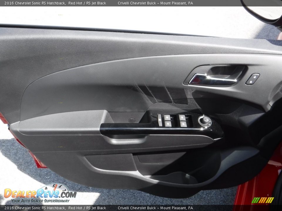 2016 Chevrolet Sonic RS Hatchback Red Hot / RS Jet Black Photo #12