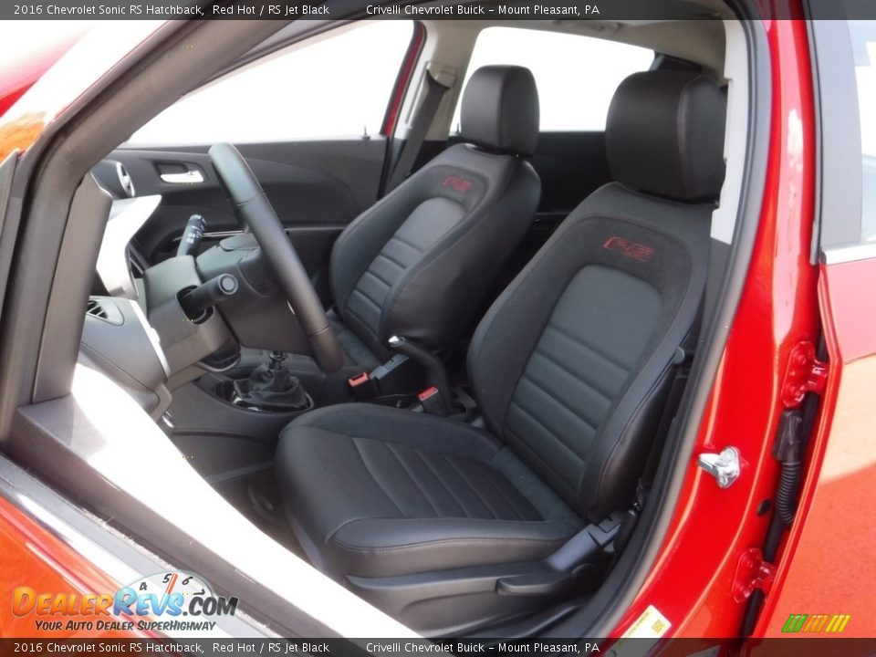 Front Seat of 2016 Chevrolet Sonic RS Hatchback Photo #13