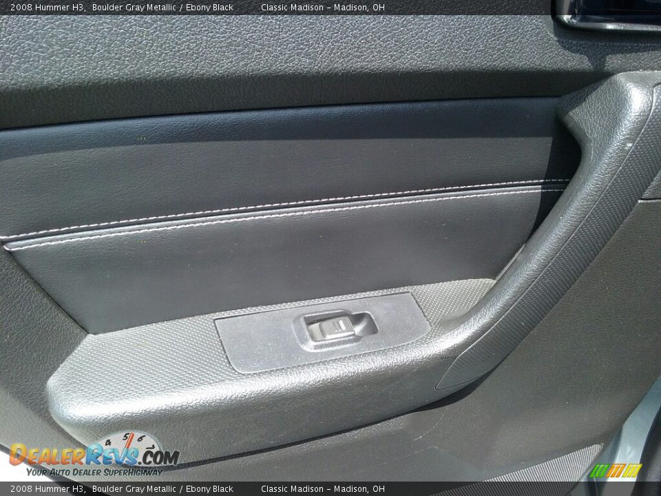 2008 Hummer H3 Boulder Gray Metallic / Ebony Black Photo #12