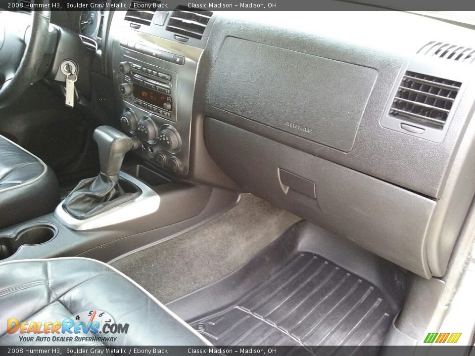 2008 Hummer H3 Boulder Gray Metallic / Ebony Black Photo #16