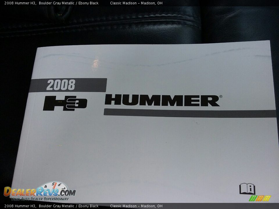 2008 Hummer H3 Boulder Gray Metallic / Ebony Black Photo #17