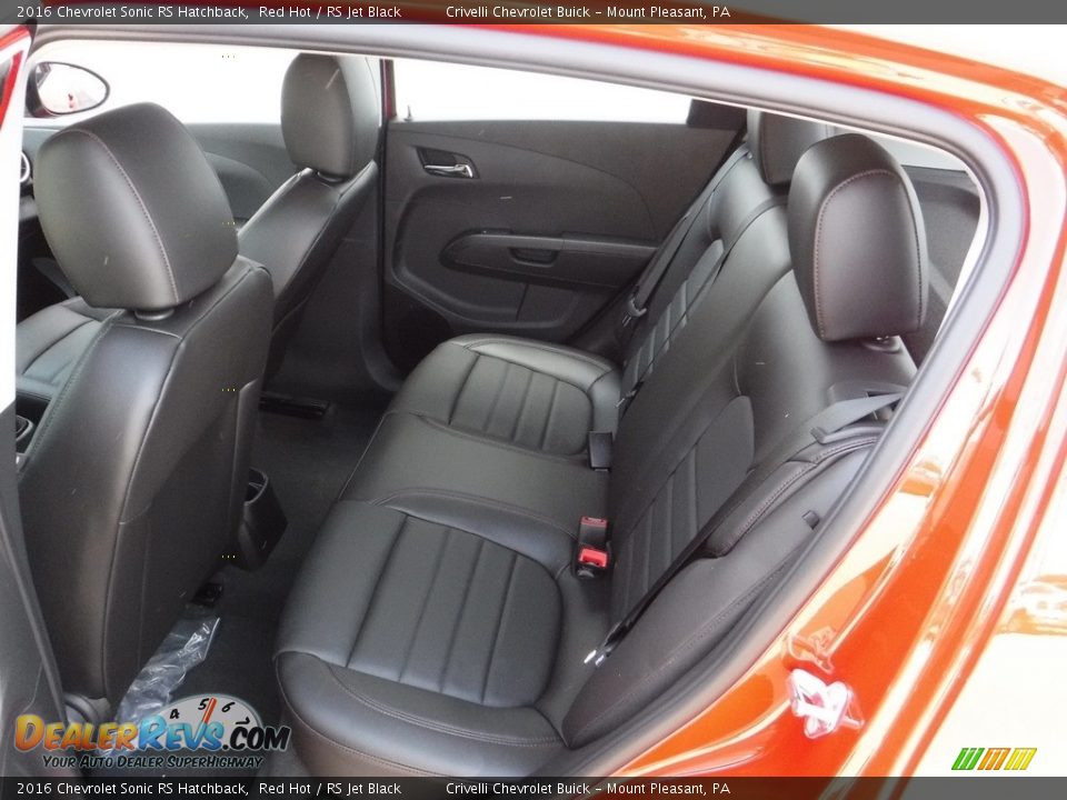 Rear Seat of 2016 Chevrolet Sonic RS Hatchback Photo #22