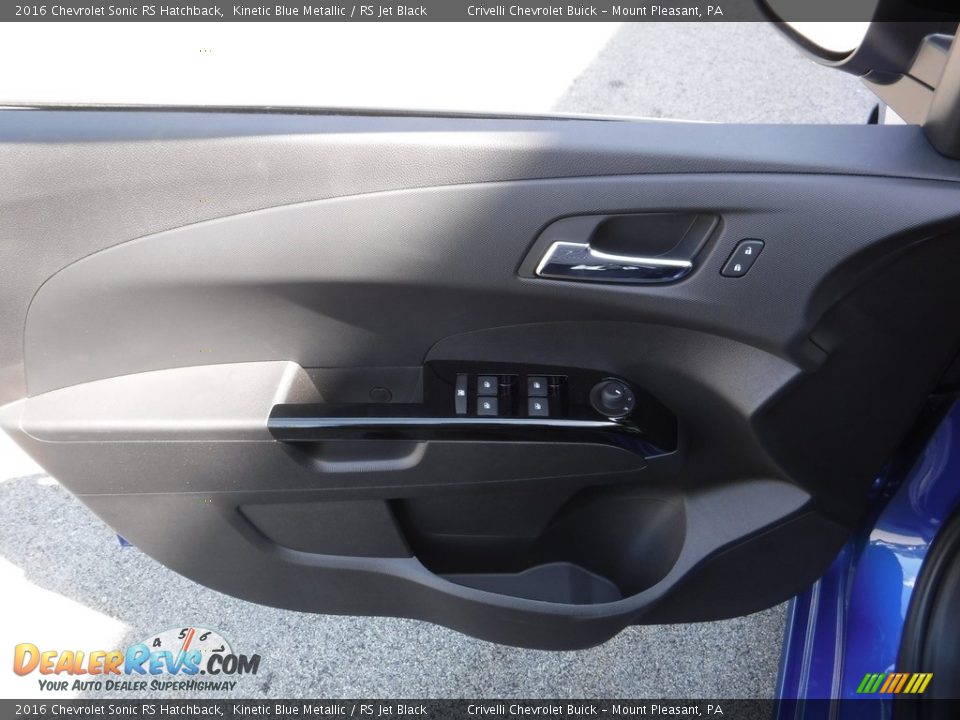 2016 Chevrolet Sonic RS Hatchback Kinetic Blue Metallic / RS Jet Black Photo #11