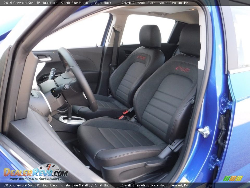 2016 Chevrolet Sonic RS Hatchback Kinetic Blue Metallic / RS Jet Black Photo #12