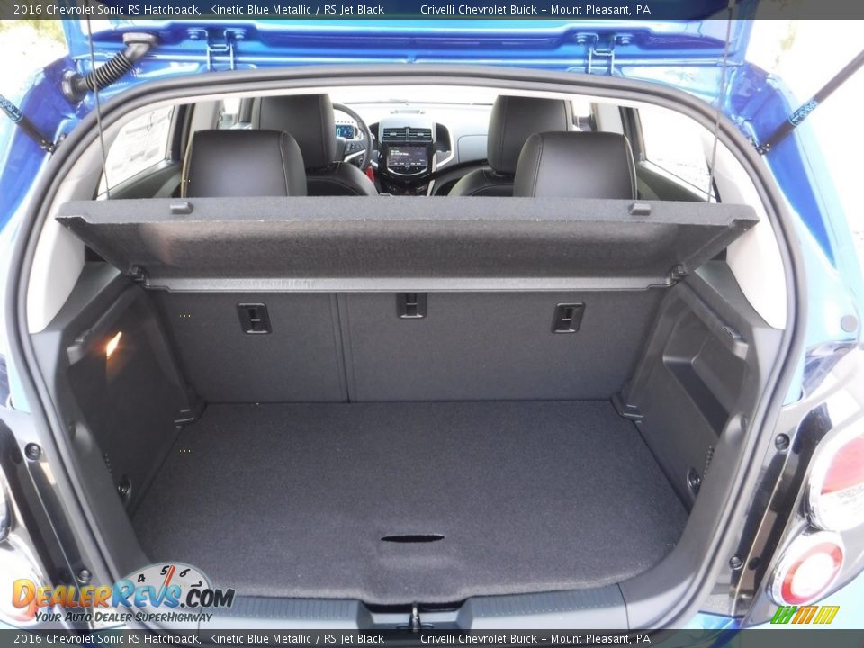 2016 Chevrolet Sonic RS Hatchback Kinetic Blue Metallic / RS Jet Black Photo #23