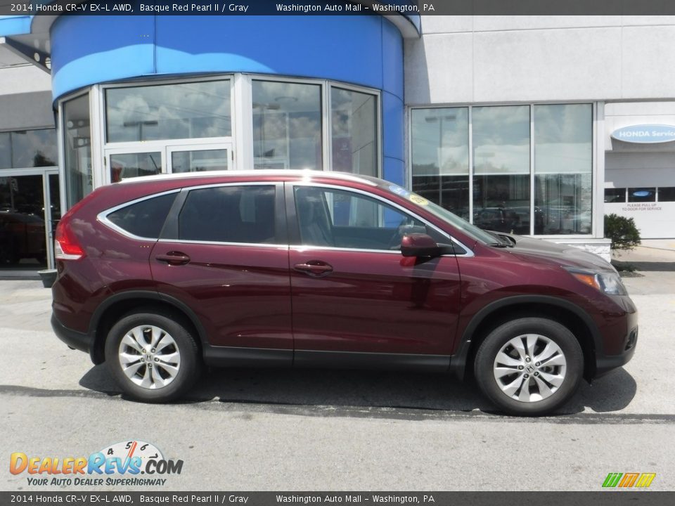 2014 Honda CR-V EX-L AWD Basque Red Pearl II / Gray Photo #2