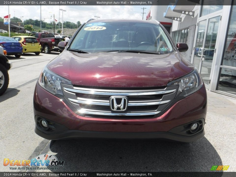 2014 Honda CR-V EX-L AWD Basque Red Pearl II / Gray Photo #4