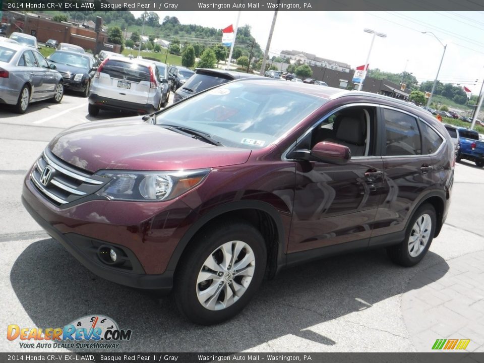 2014 Honda CR-V EX-L AWD Basque Red Pearl II / Gray Photo #5
