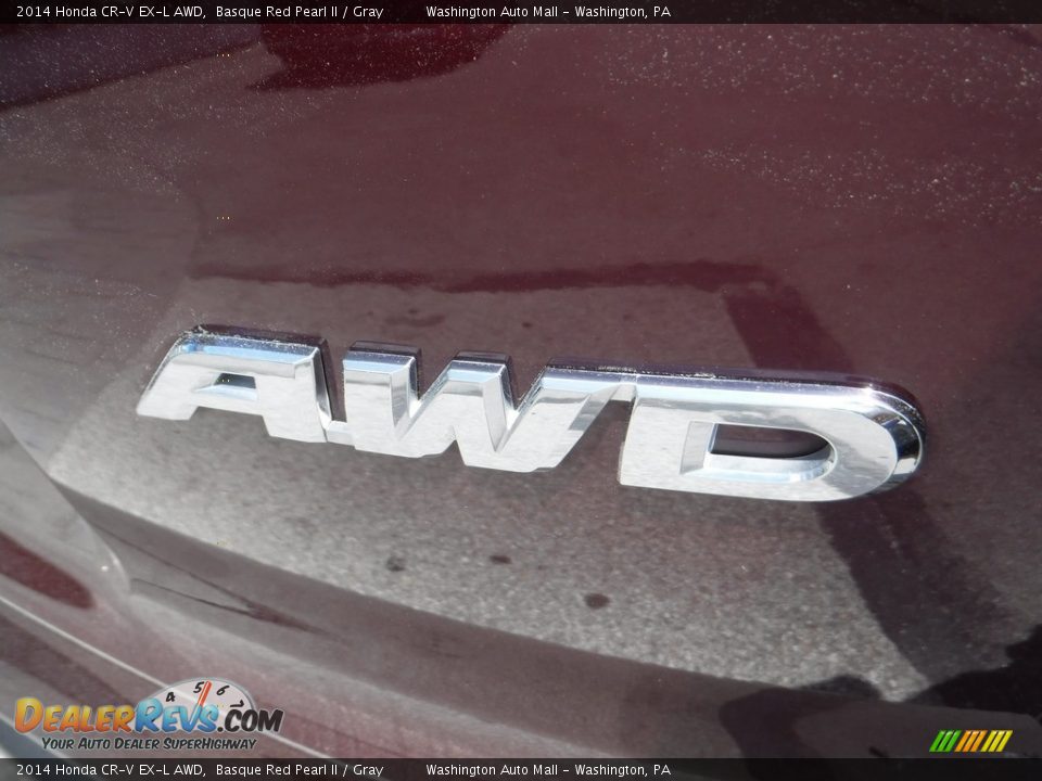 2014 Honda CR-V EX-L AWD Basque Red Pearl II / Gray Photo #10