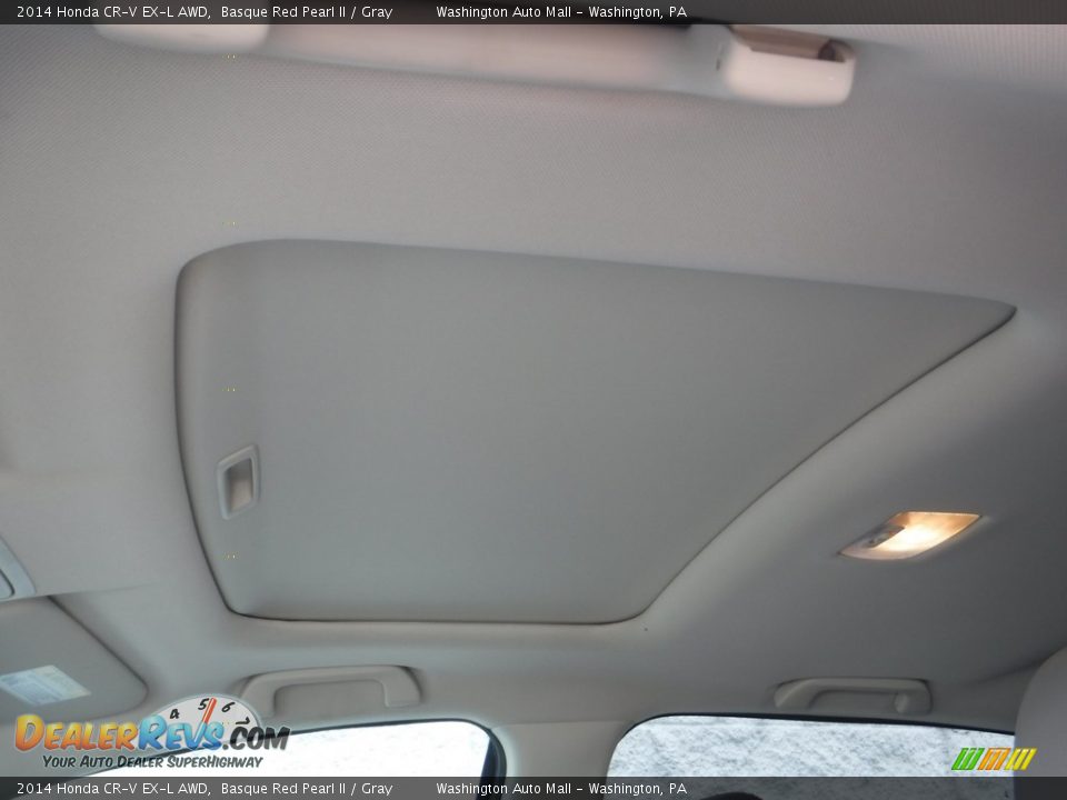 2014 Honda CR-V EX-L AWD Basque Red Pearl II / Gray Photo #11