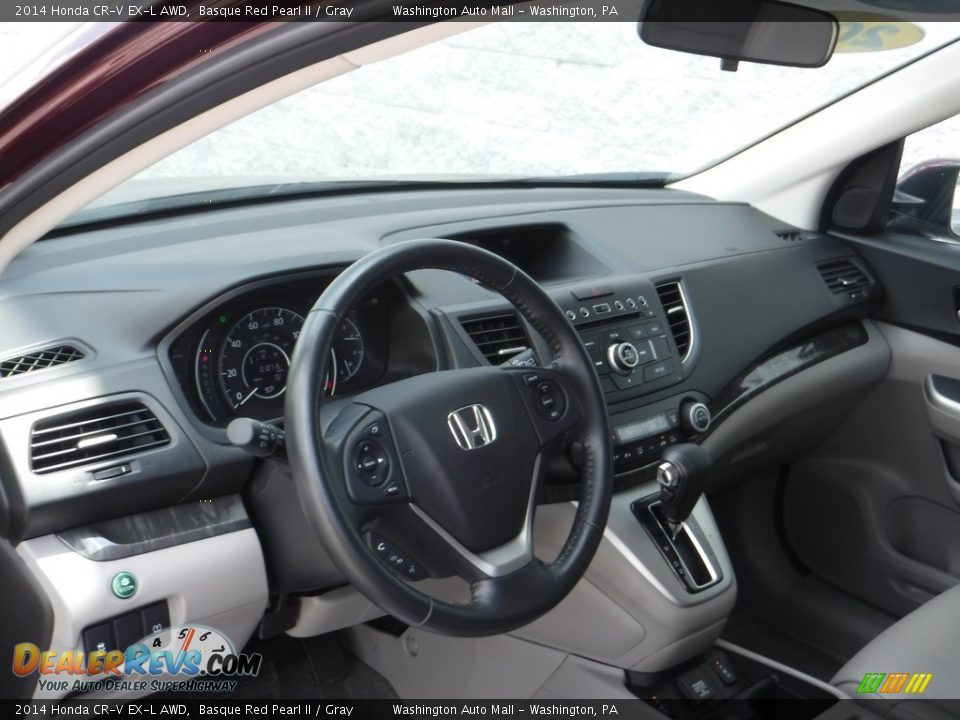 2014 Honda CR-V EX-L AWD Basque Red Pearl II / Gray Photo #13