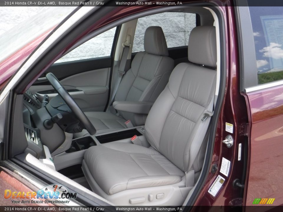 2014 Honda CR-V EX-L AWD Basque Red Pearl II / Gray Photo #14