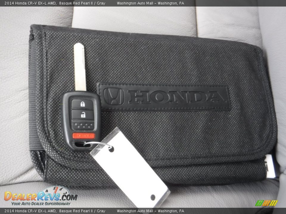2014 Honda CR-V EX-L AWD Basque Red Pearl II / Gray Photo #23