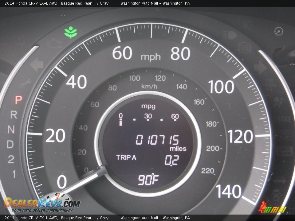 2014 Honda CR-V EX-L AWD Basque Red Pearl II / Gray Photo #25