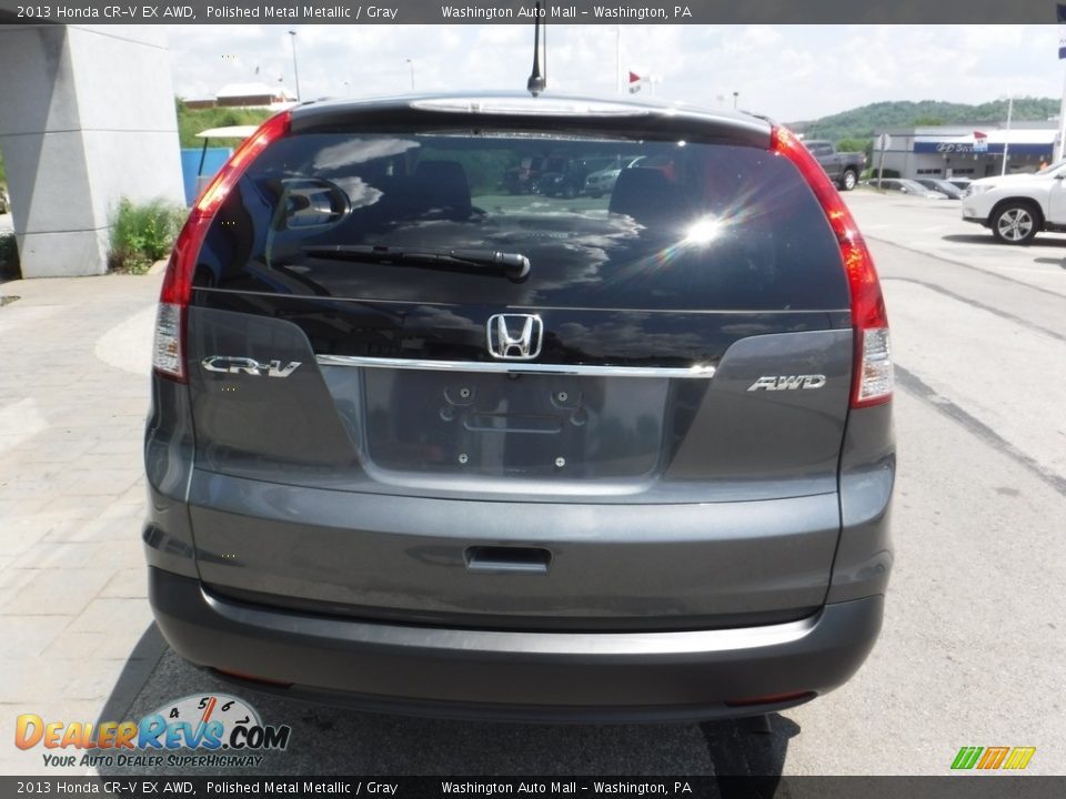 2013 Honda CR-V EX AWD Polished Metal Metallic / Gray Photo #8