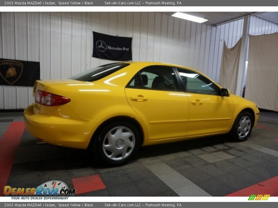 2003 Mazda MAZDA6 i Sedan Speed Yellow / Black Photo #7