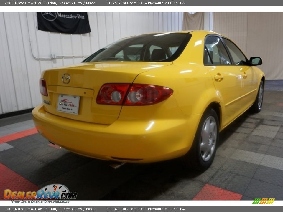 2003 Mazda MAZDA6 i Sedan Speed Yellow / Black Photo #8