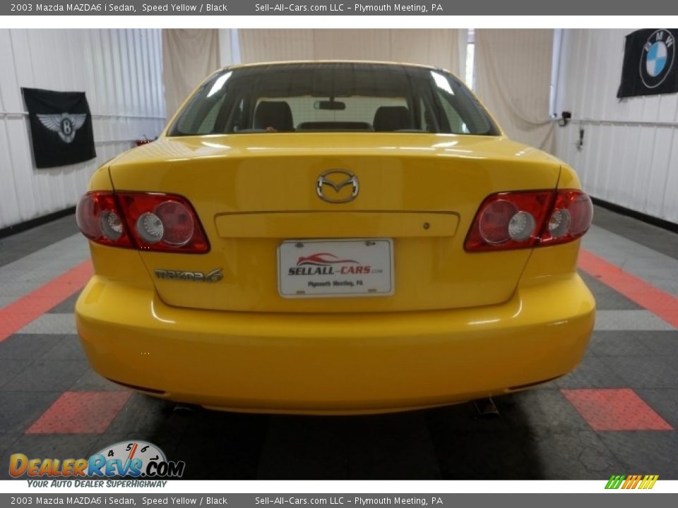2003 Mazda MAZDA6 i Sedan Speed Yellow / Black Photo #9