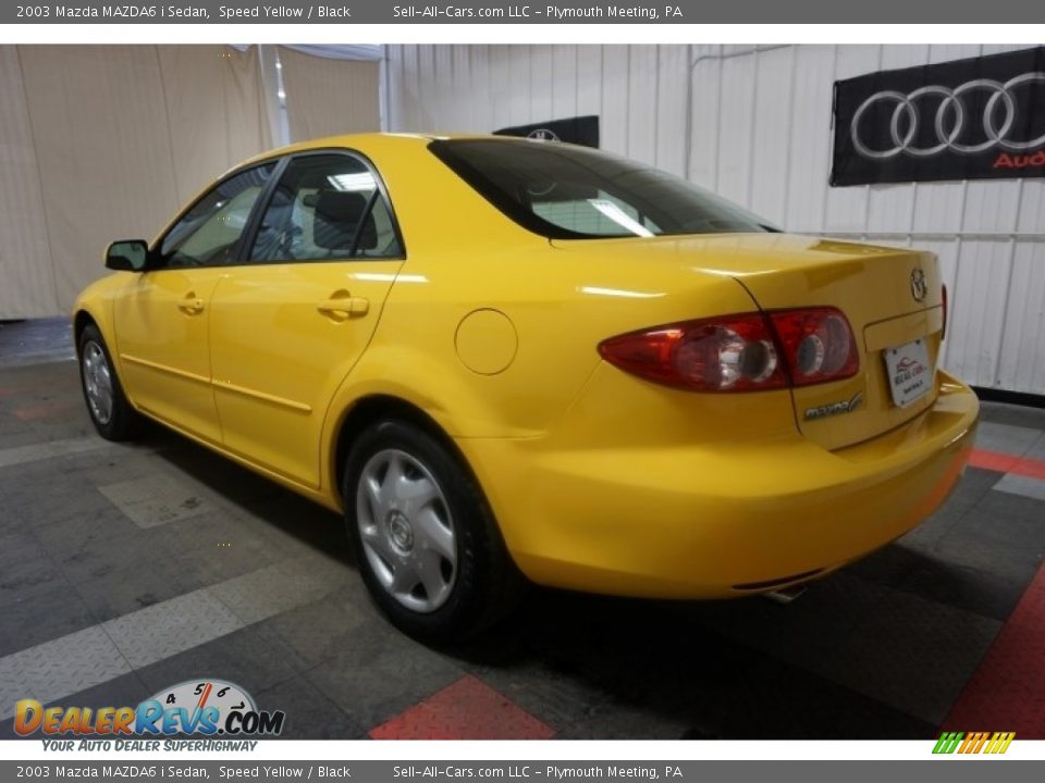 2003 Mazda MAZDA6 i Sedan Speed Yellow / Black Photo #10